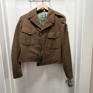 Vintage Green Military Jacket